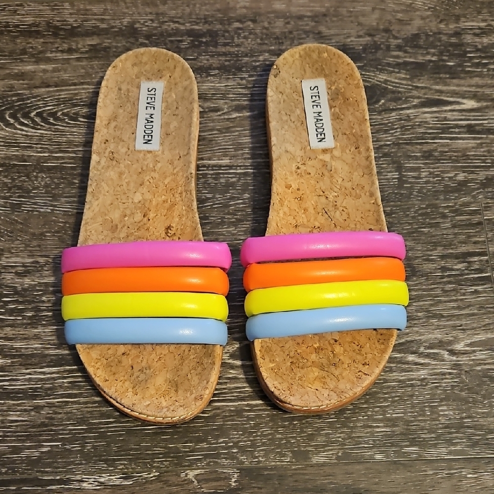 Steve Madden Multicolor Slide Sandals